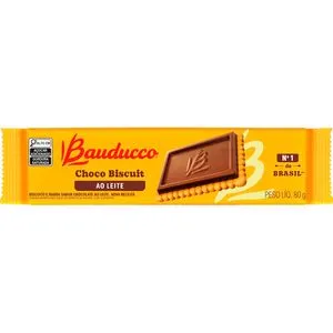 Biscoito Choco Biscuit Bauducco Ao Leite Pacote com 80g